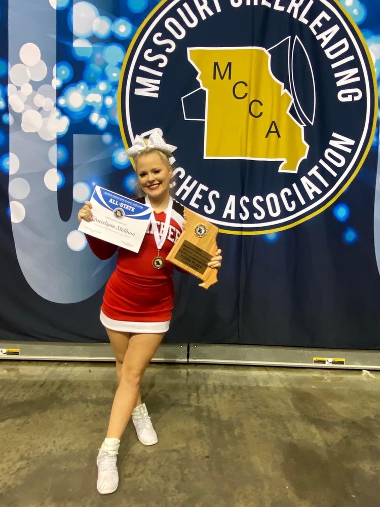 CONGRATULATIONS GRACELYNN STIDHAM ALL STATE TUMBLING! Chaffee R2