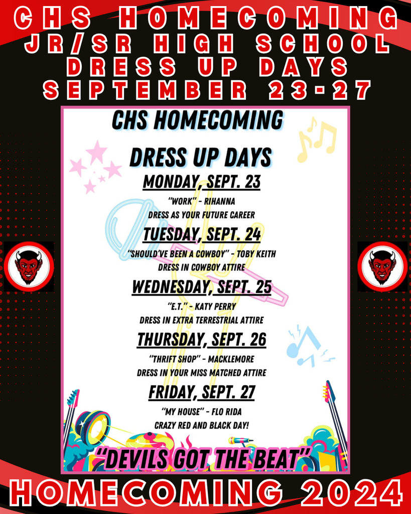 Homecoming Week Dress Up Days