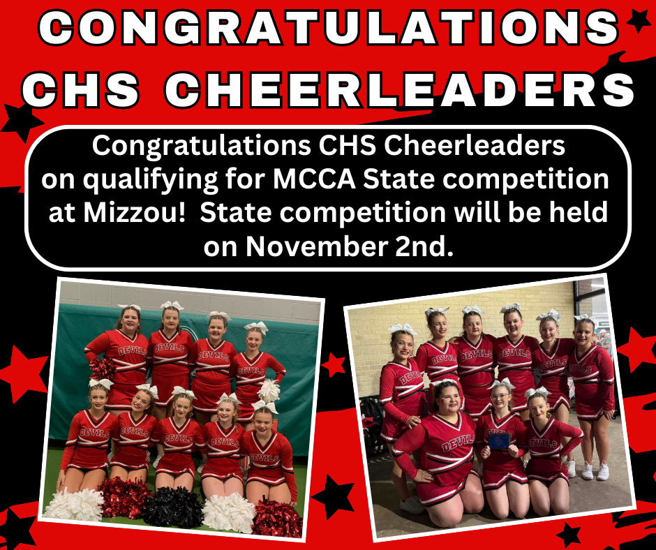 Congrats CHS Cheerleaders