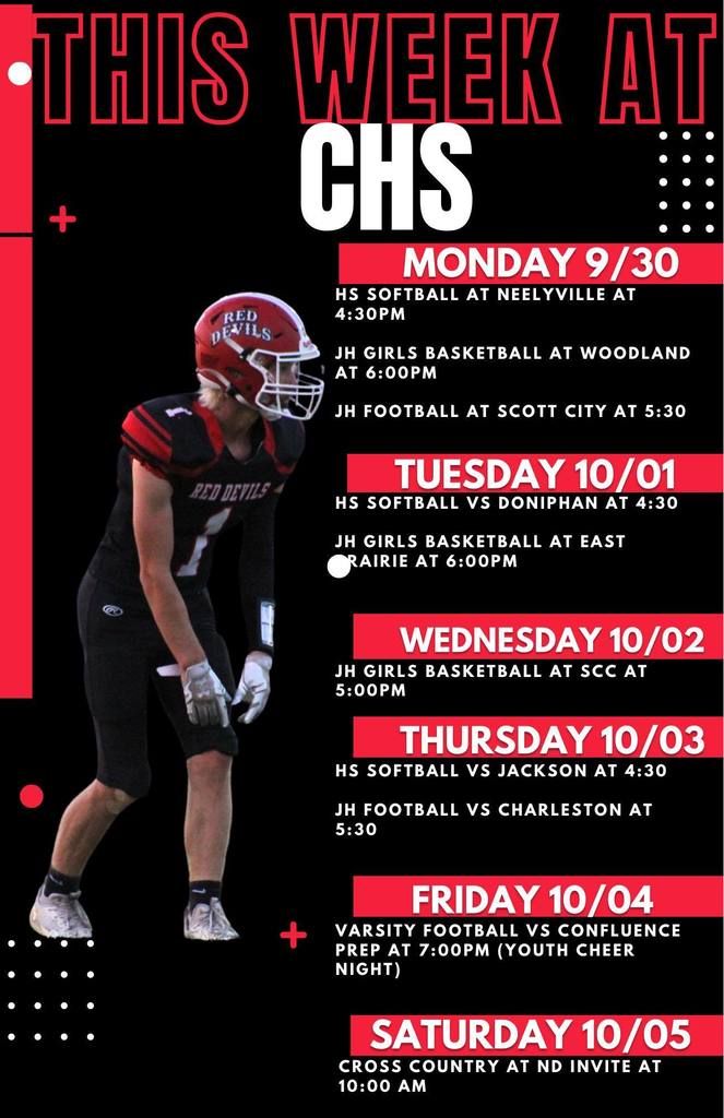 CHS Athletics September 30-October 5, 2024