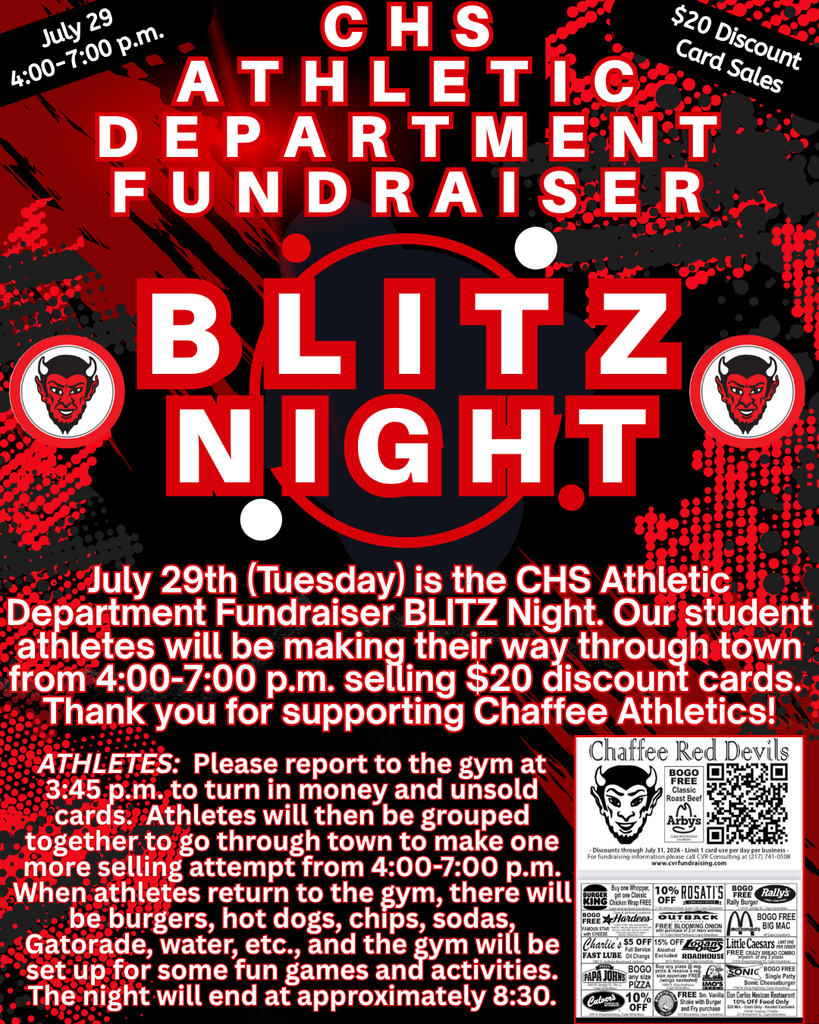 Athletic Department Blitz Night