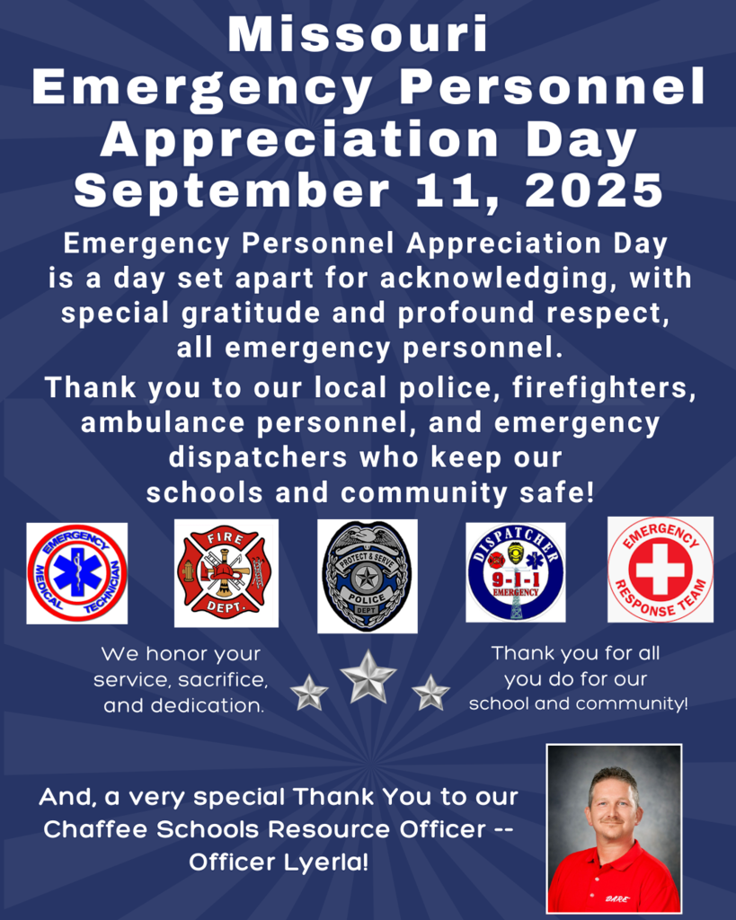 Missouri Emergency Personnel Appreciation Day and Emergency Services Day