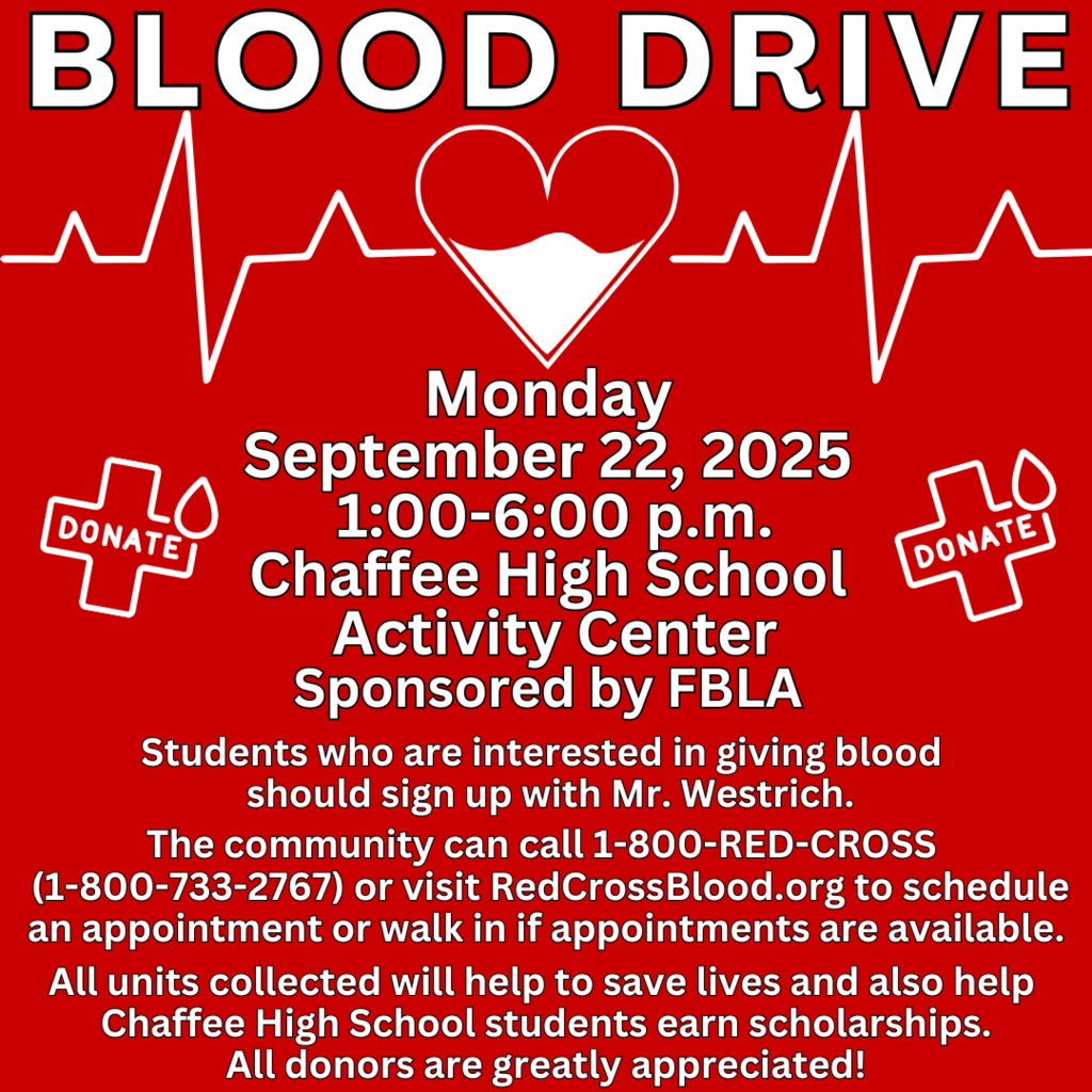Blood Drive -- September 22, 2025