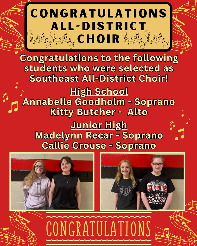 Congratulations All-District Choir 2025