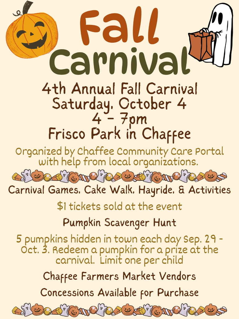 Fall Carnival October 4, 2025