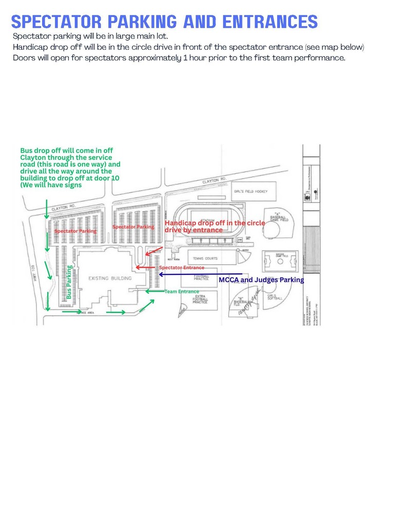 MCCA Cheer Competition Spectator Info 2