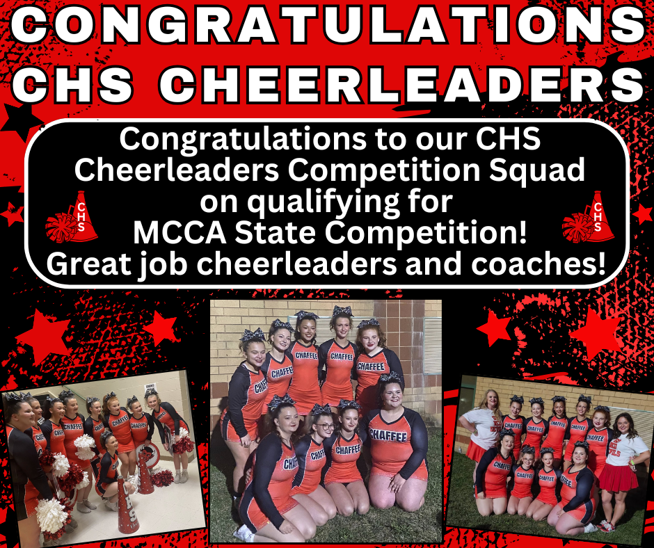 Congratulations CHS Cheerleaders