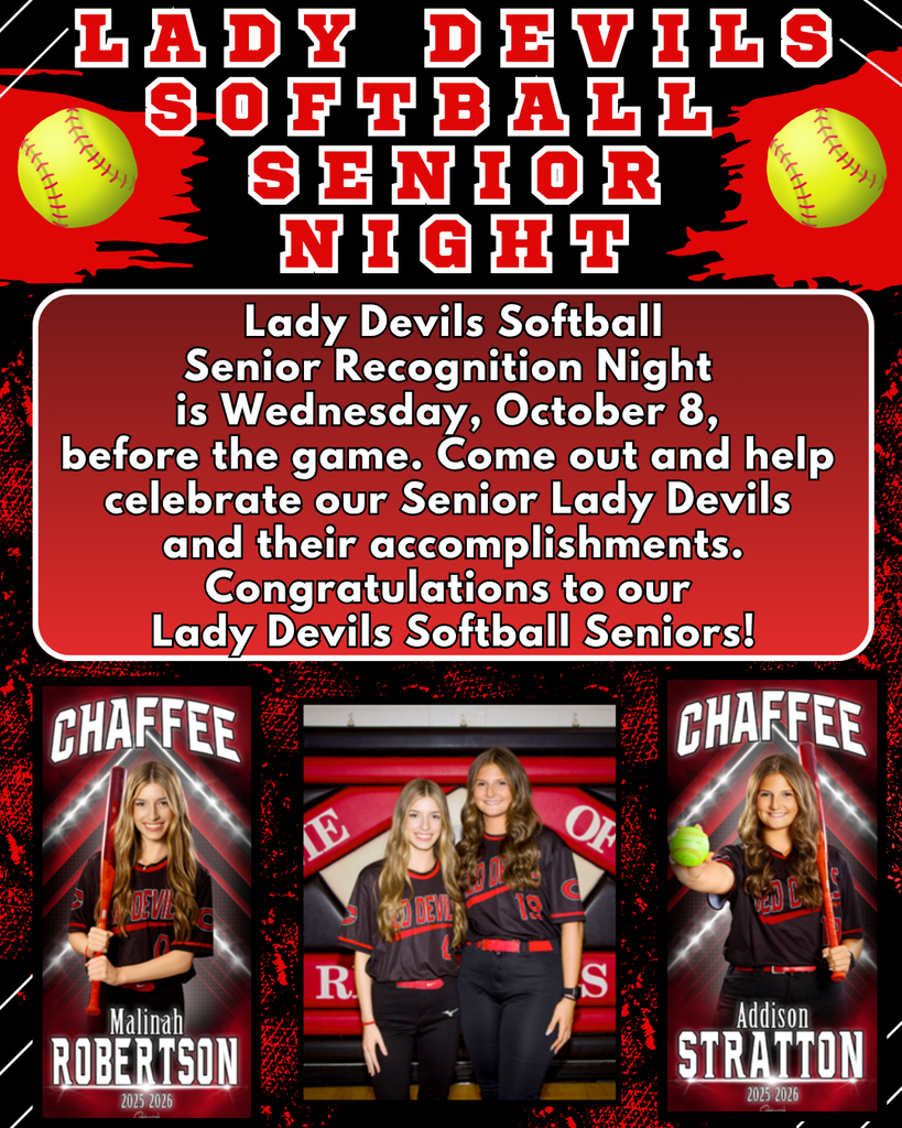 Lady Devils Softball Senior Night 2025