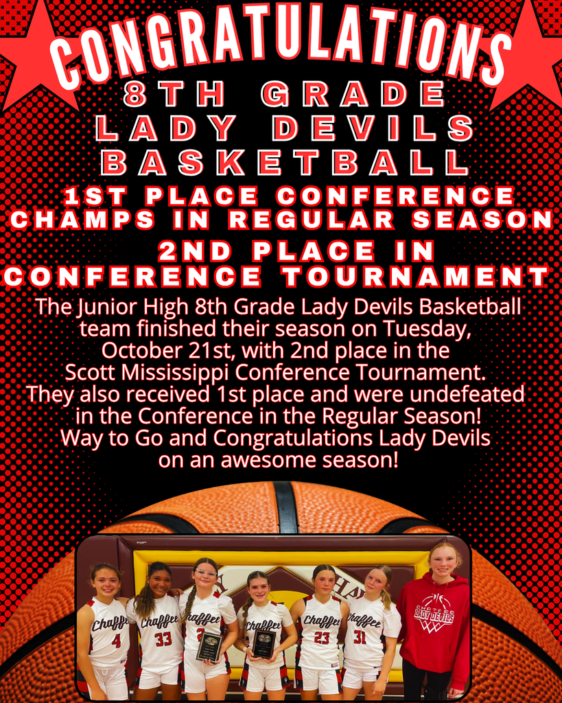 Congratulations 8th Grade Girls Basketball on Season