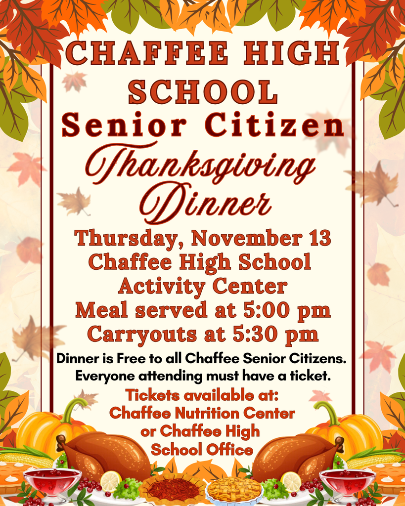 Senior Citizen Thanksgiving Dinner November 13, 2025