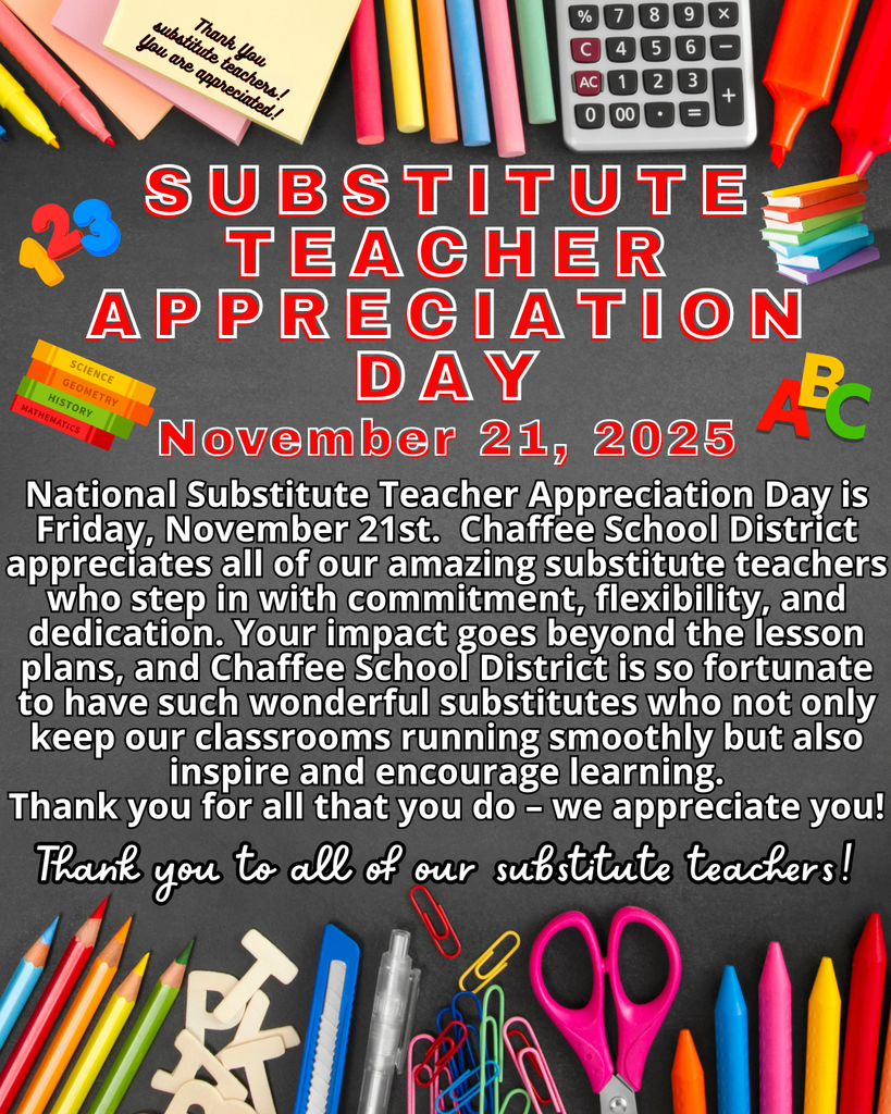 National Substitute Teacher Appreciation Day November 21, 2025