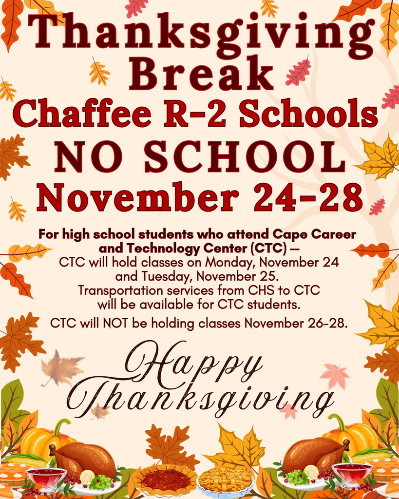 Thanksgiving Break - No School