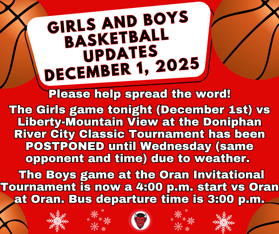 Girls and Boys Basketball UPDATES December 1, 2025