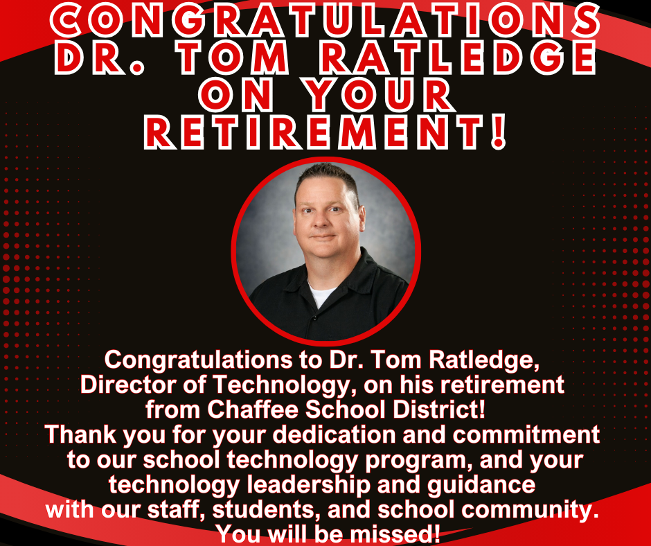 Congratulations Dr. Tom Ratledge on Retirement