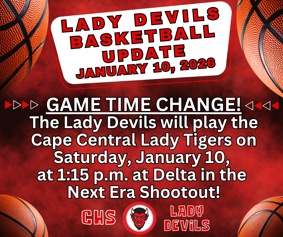 Lady Devils Game Time Update January 10, 2026