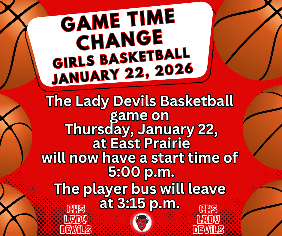 Lady Devils Game Time Changed to 5:00 pm on January 22
