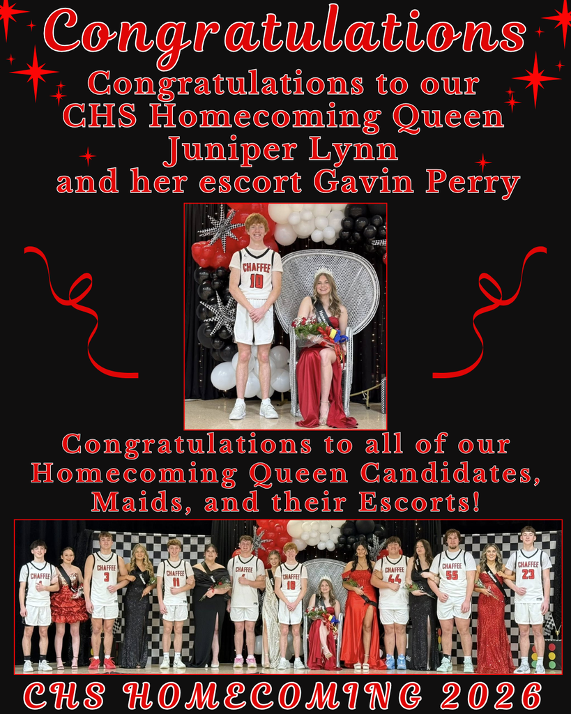 Congrats 2026 Homecoming Queen and Escort