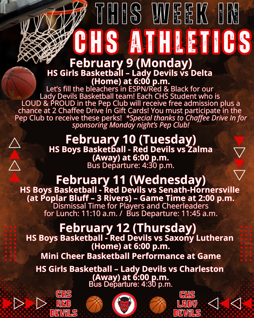 This Week in CHS Athletics February 9-12, 2026