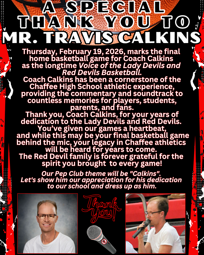 Thank You Coach Calkins