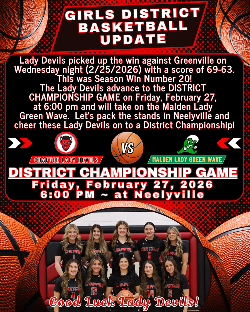 Lady Devils Update - District Championship Game on February 27, 2026