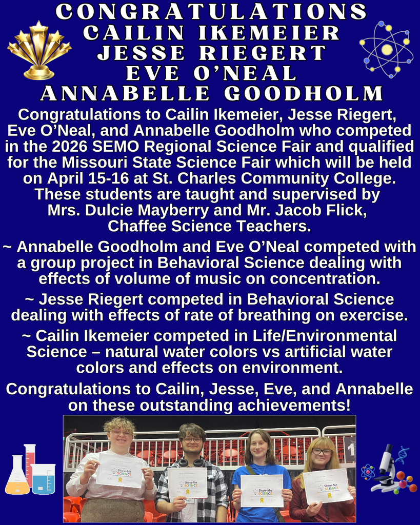 Congratulations Regional Science Fair Winners 2026