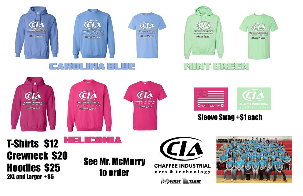 CIA Shirt Orders - Deadline March 9, 2026