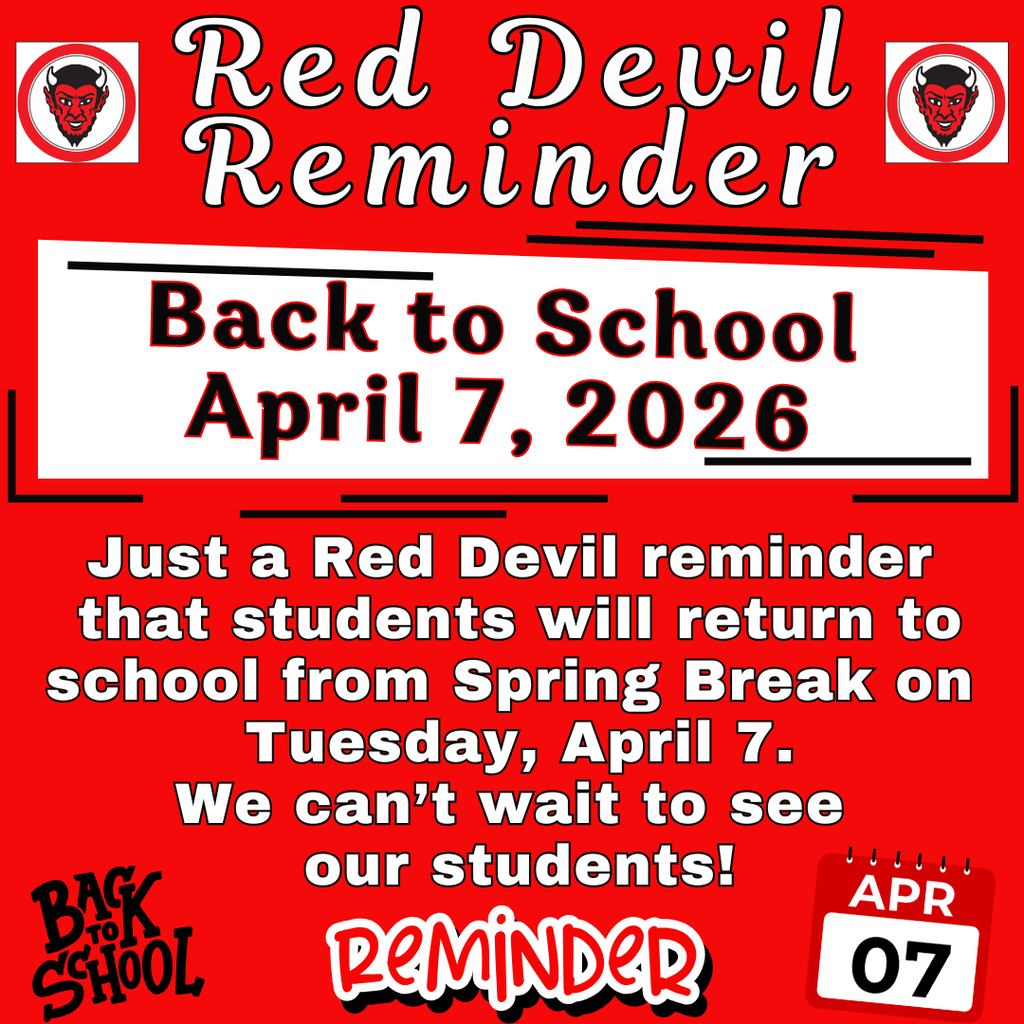 Reminder - Back to School - April 7, 2026