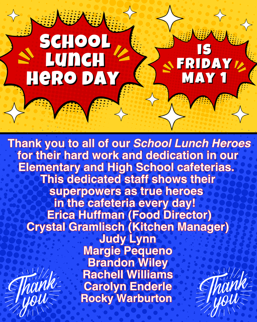 School Lunch Hero Day is May 1, 2026