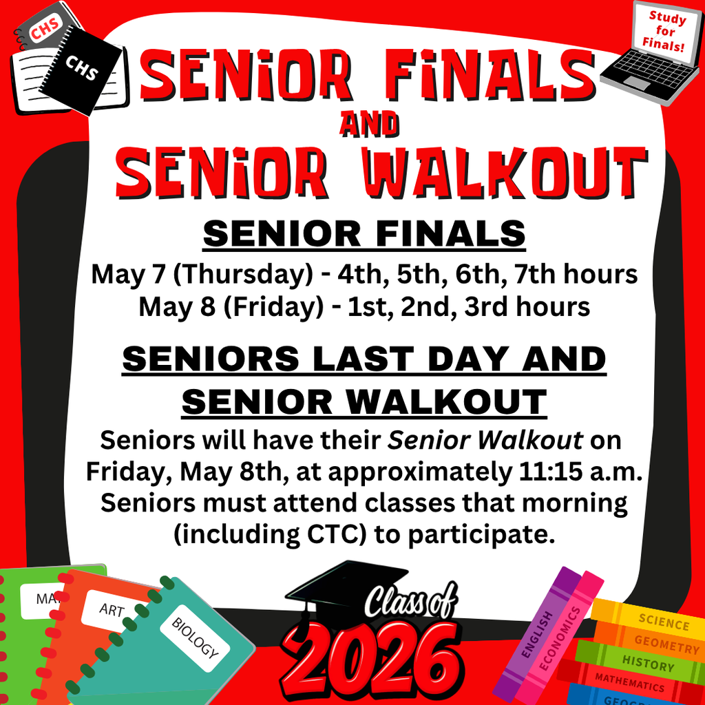 Seniors Finals, Seniors Last Day, Senior Walkout 2026