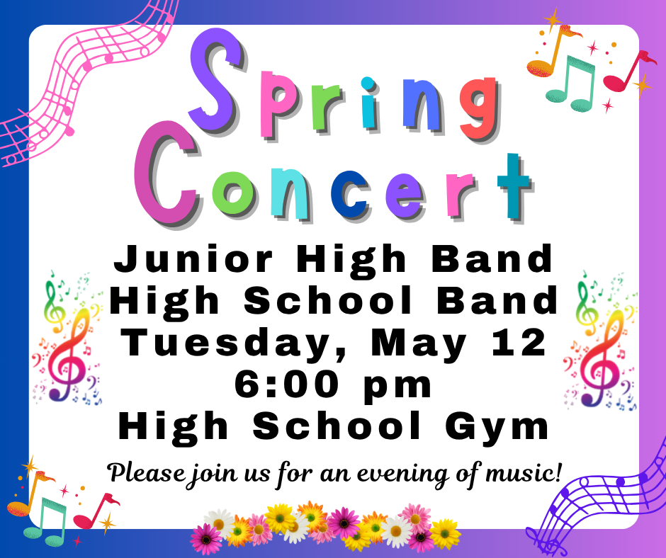 Spring Band Concert on May 12, 2026