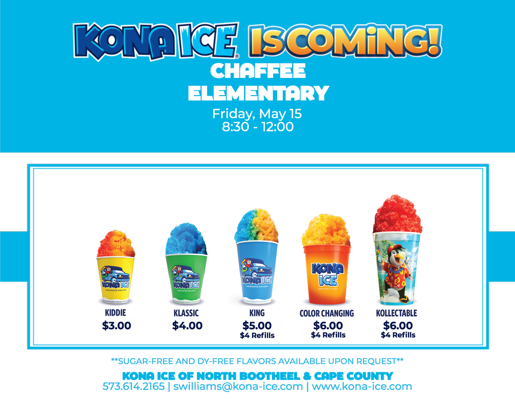 Play Day 2026 Kona Ice Flyer
