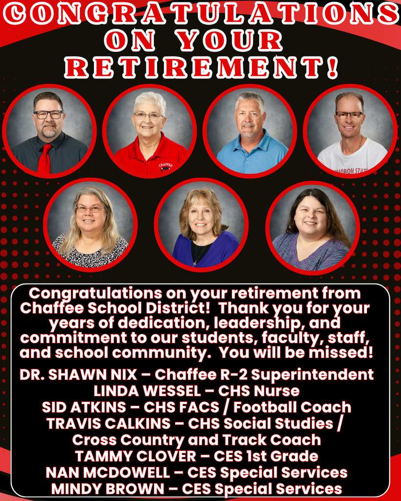 Congratulations Chaffee School District Retirees 2026