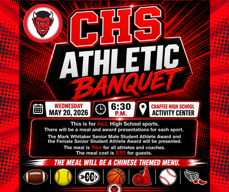 CHS ALL SPORTS ATHLETIC BANQUET IS MAY 20 