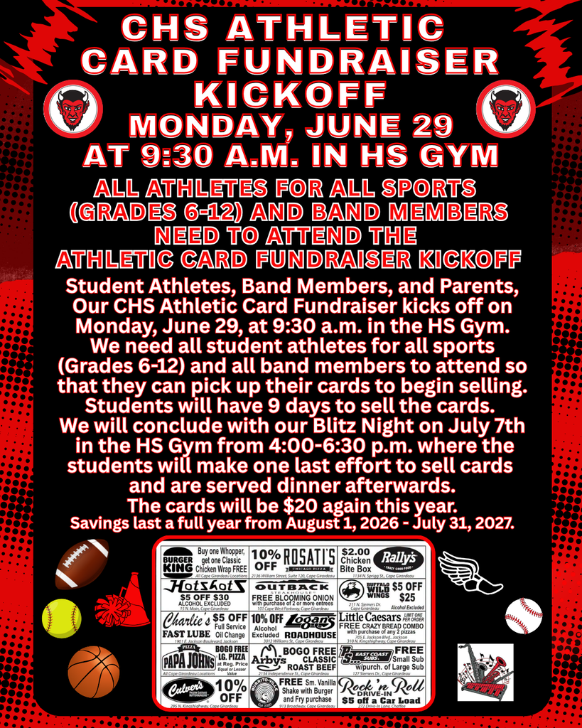 Athletic Card Fundraiser Kickoff 2026