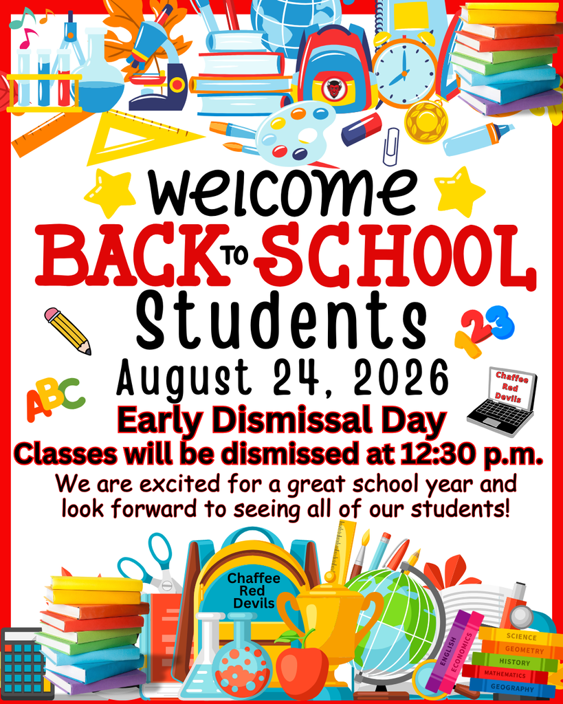 Welcome Back Students - 1st Day August 24, 2026