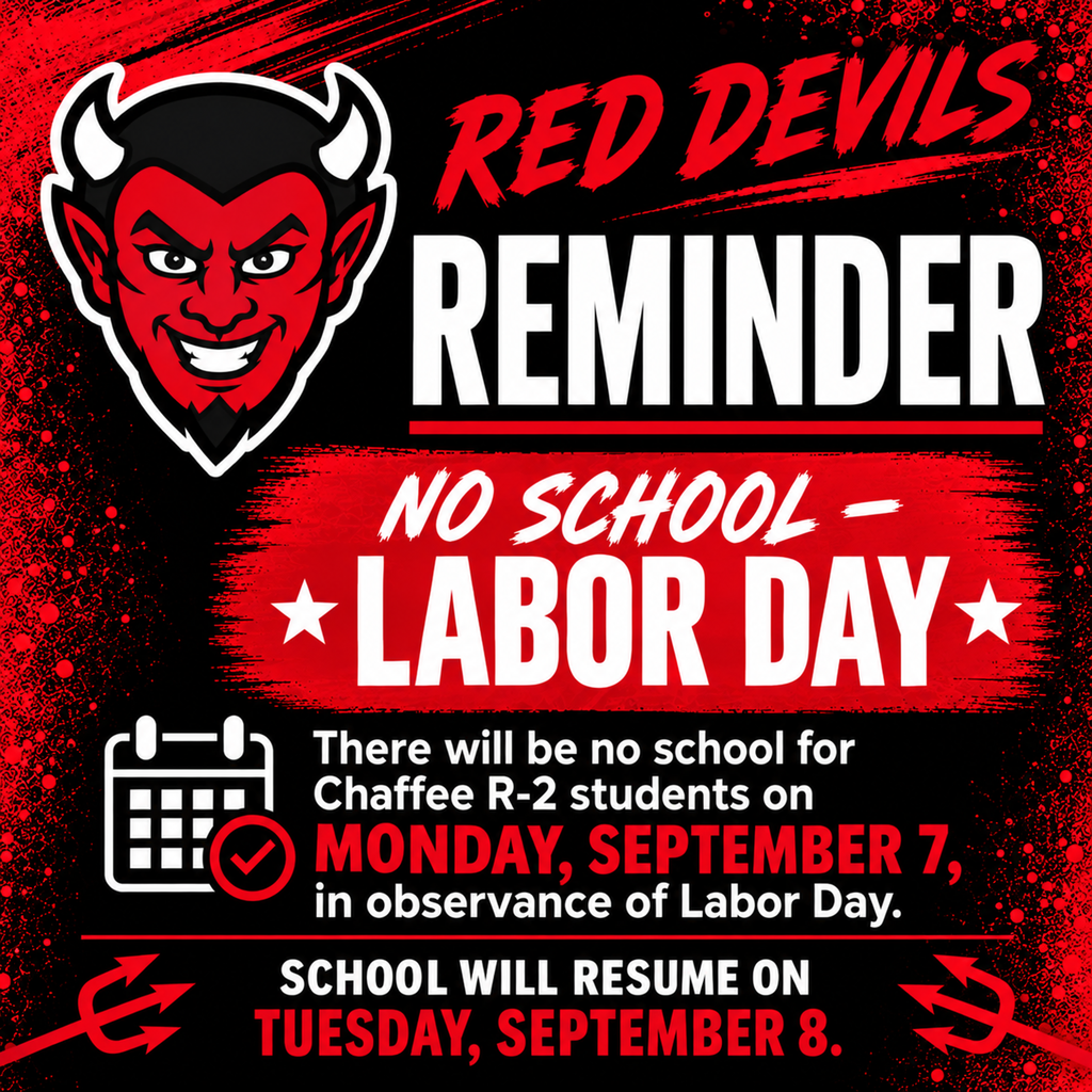 No School on Labor Day September 7, 2026
