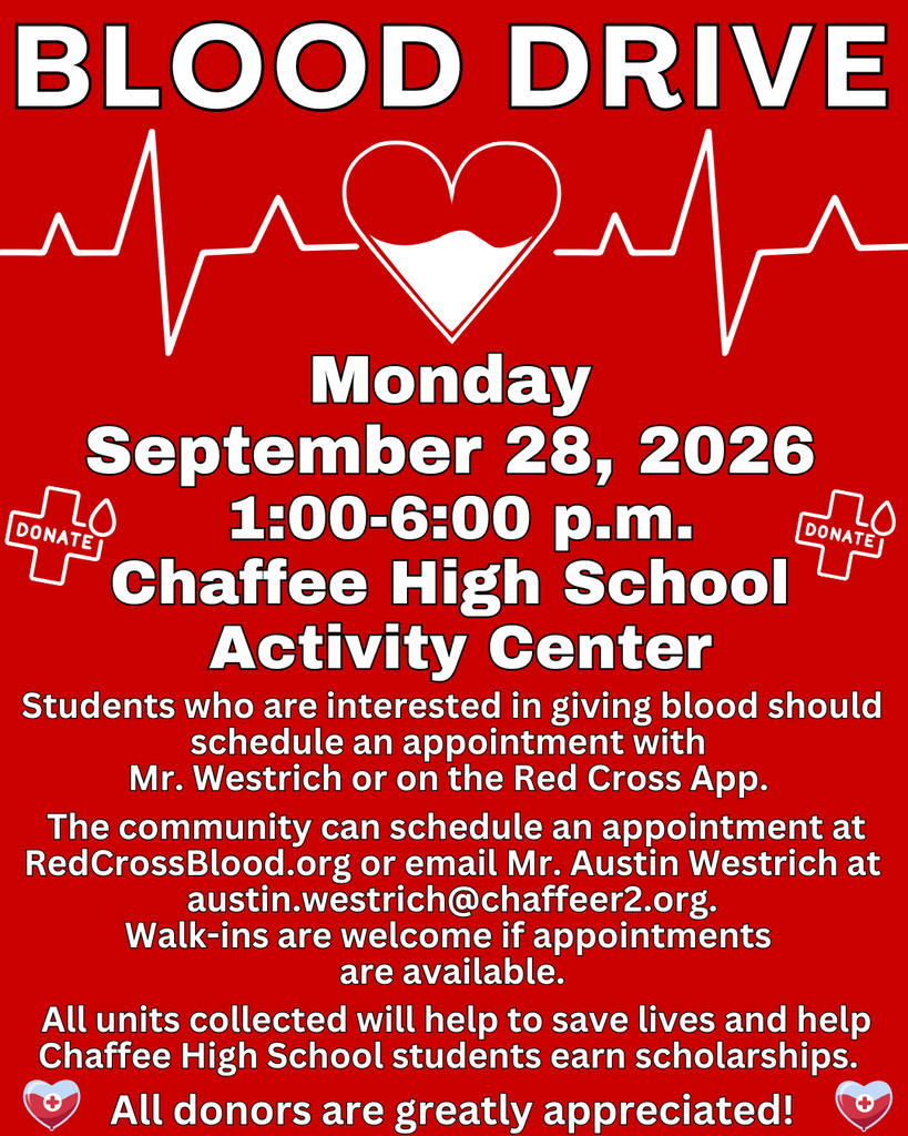 Blood Drive September 28, 2026