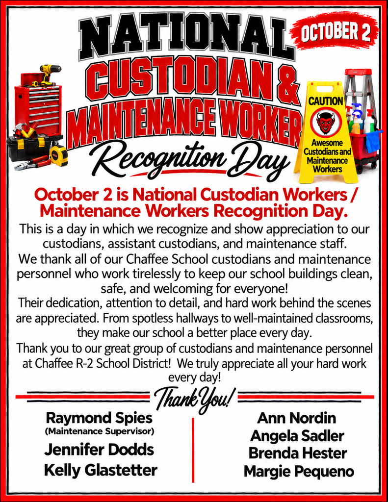 National Custodian and Maintenance Worker Recognition Day