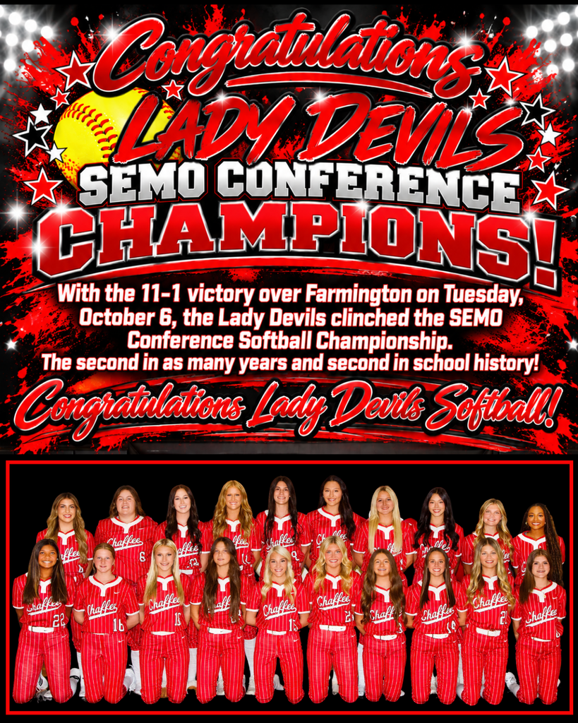 Congratulations Lady Devils Semo Conference Champions 2026