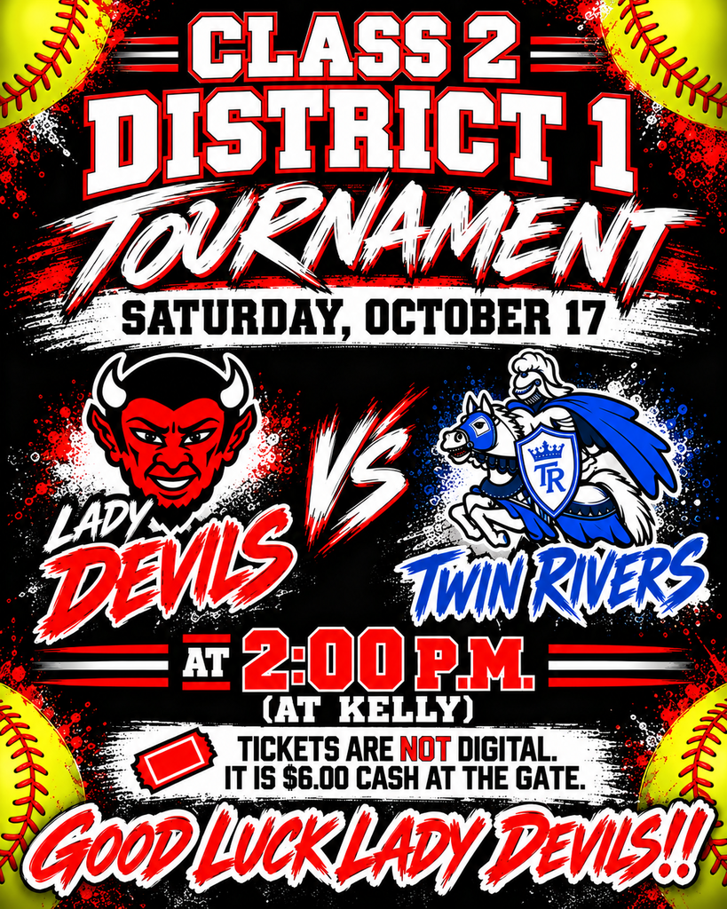 District Softball Tournament on October 17, 2026