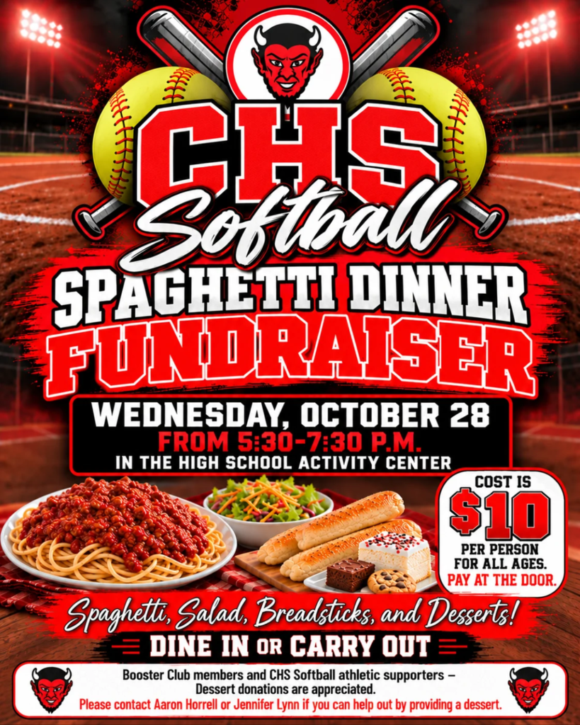 CHS Softball Spaghetti Dinner Fundraiser