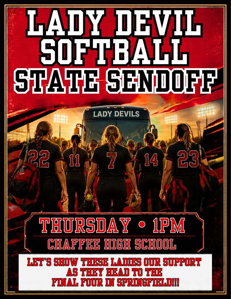 Lady Devils Softball State Sendoff