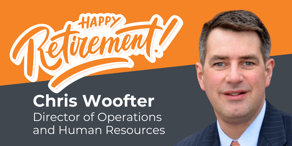 Chris Woofter who is retiring from the district