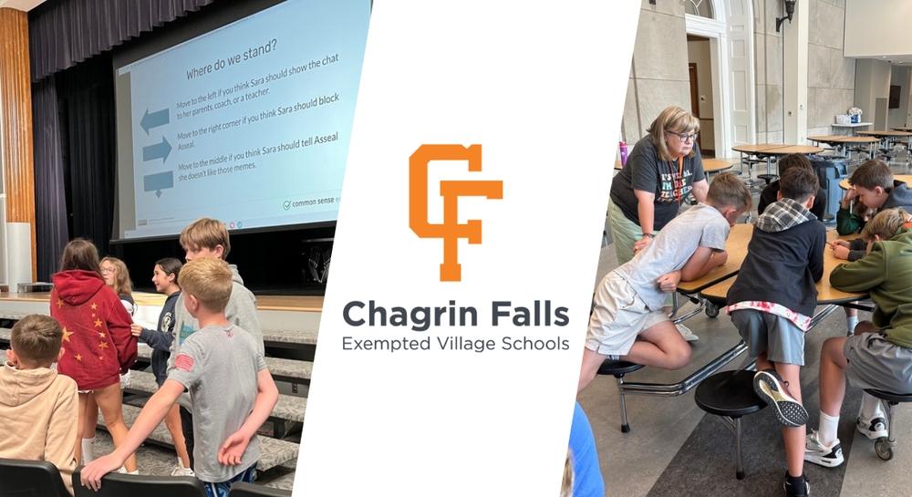 Students working with ELA teachers, Tech Coach and School Counselor on AI habits and safety.