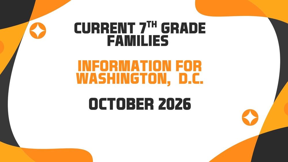 7th Grade Families-Washington, D.C.-October 2026