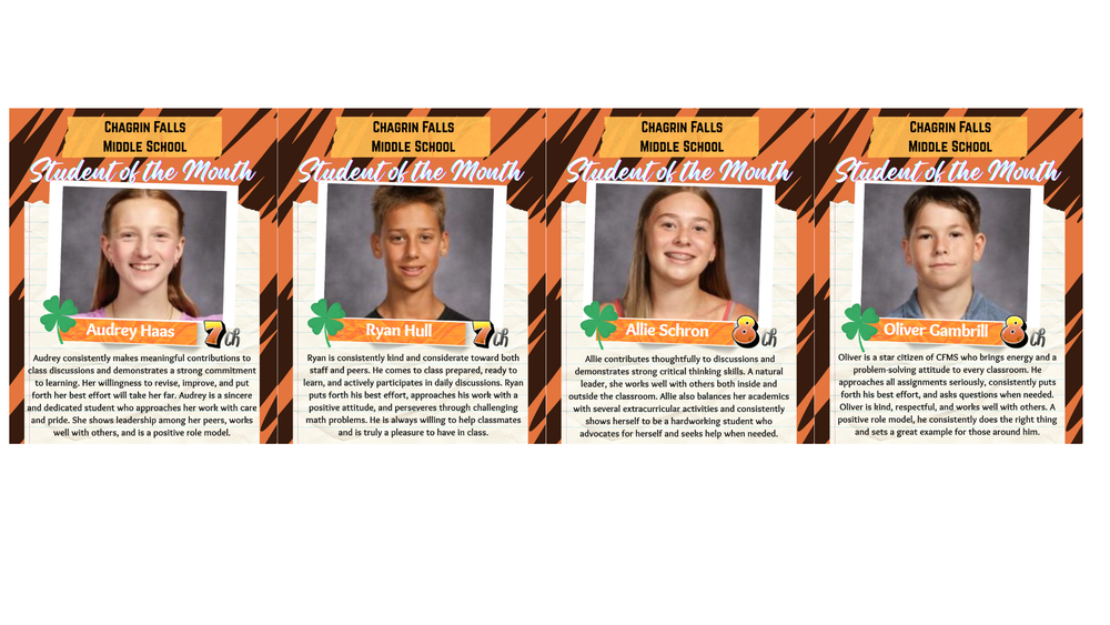 CFMS Students of the Month