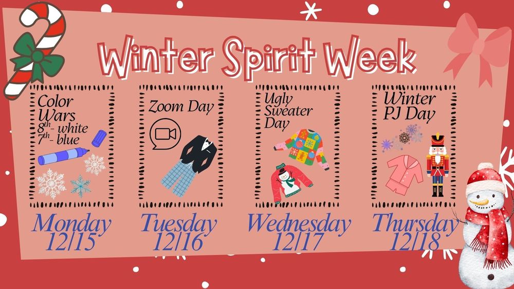 spirit week December 15