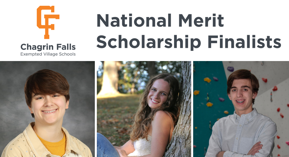Three national meri scholarship finalists for chagrin falls high school
