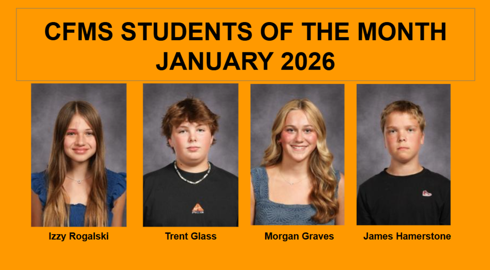 Janauary 2026 Students of the Month