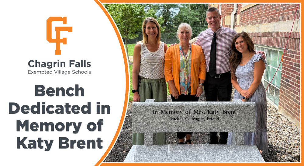 Chagrin Falls Schools Dedicates Bench in Memory of Katy Brent